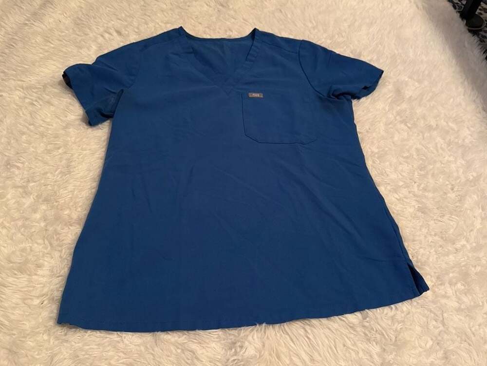 Figs Technical Collection Royal Blue‎ Catarina One-Pocket Scrub Top